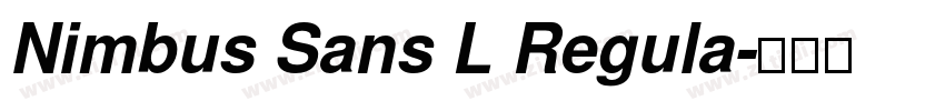 Nimbus Sans L Regula字体转换
